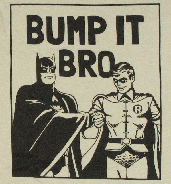 Batman Robin Bump It Bro T Shirt