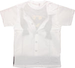 Batman Under Tuxedo Logo Sublimated T Shirt Sheer