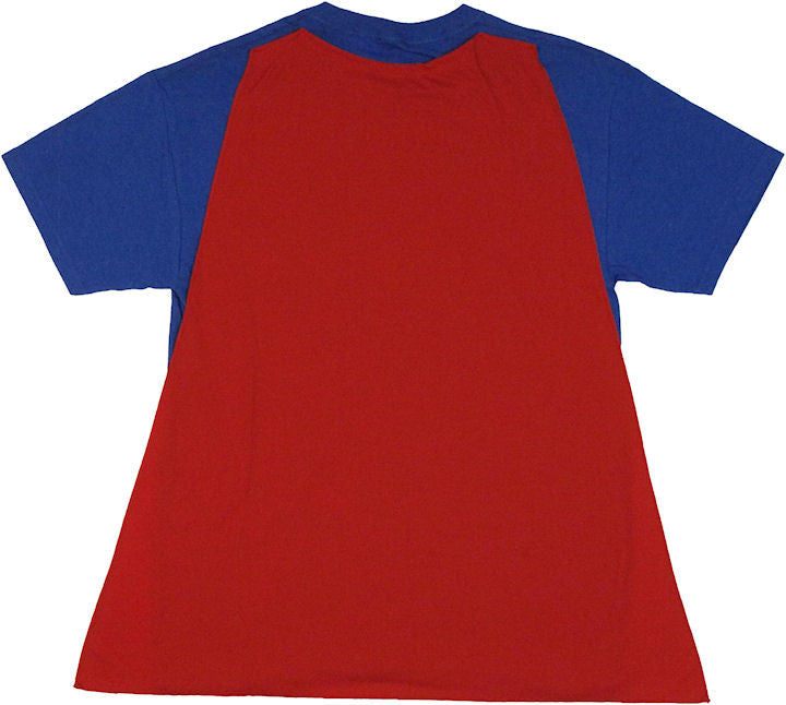 Big Bang Theory Bazinga Blue Caped T Shirt