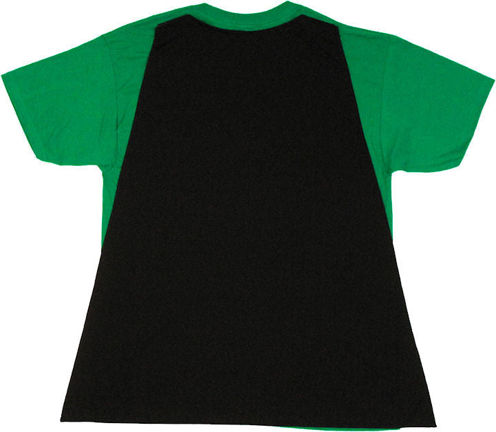 Big Bang Theory Bazinga Green Caped T Shirt