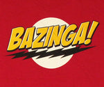 Big Bang Theory Bazinga Red Caped T Shirt