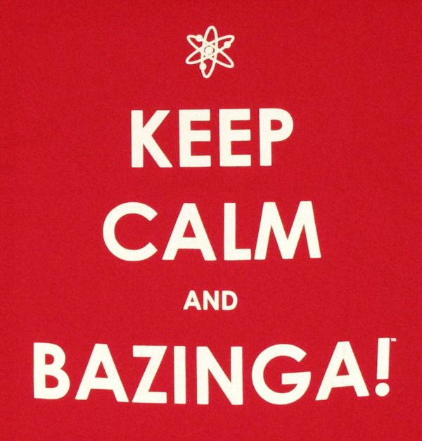 Big Bang Theory Keep Calm Bazinga T Shirt