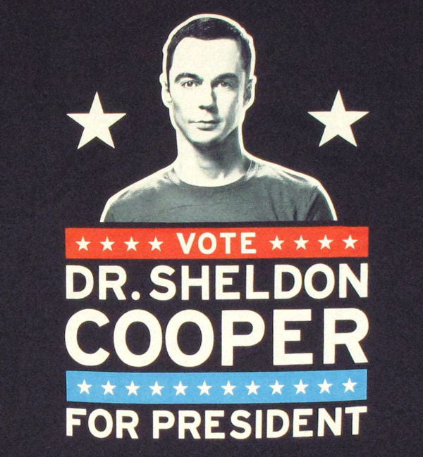 Big Bang Theory Sheldon President T Shirt