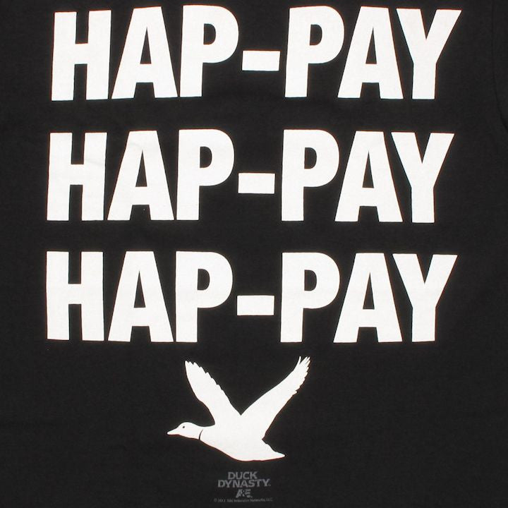 Duck Dynasty Hap-Pay Black T Shirt