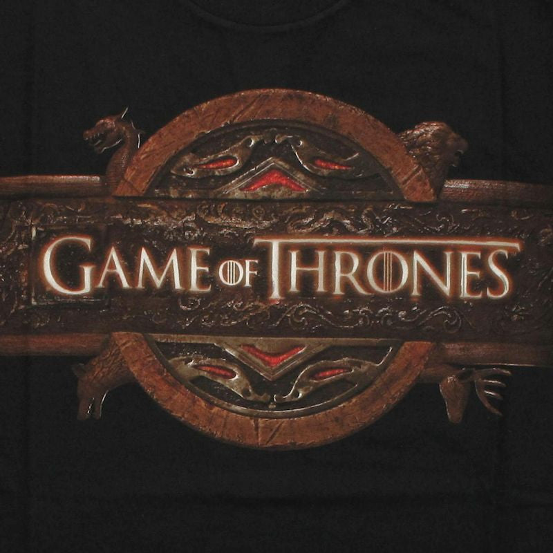 Game of Thrones Gray Name Logo T Shirt Sheer
