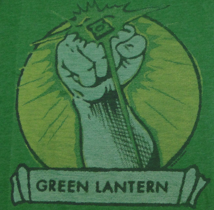 Green Lantern Ring Circle T Shirt Sheer