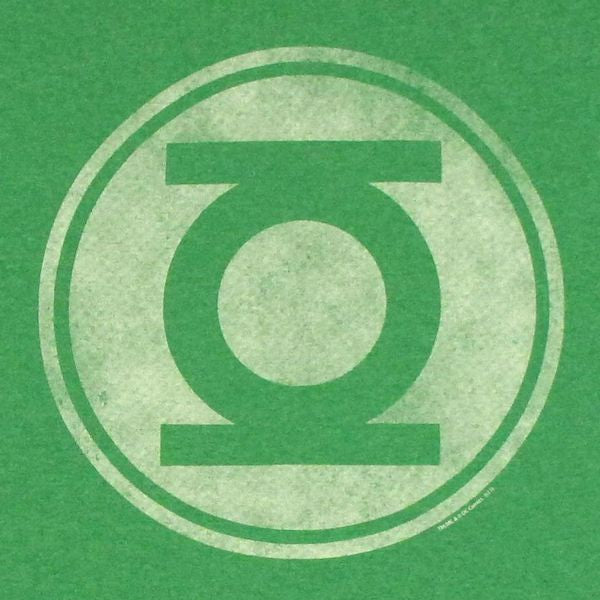 Green Lantern Vintage Logo Heather T Shirt Sheer