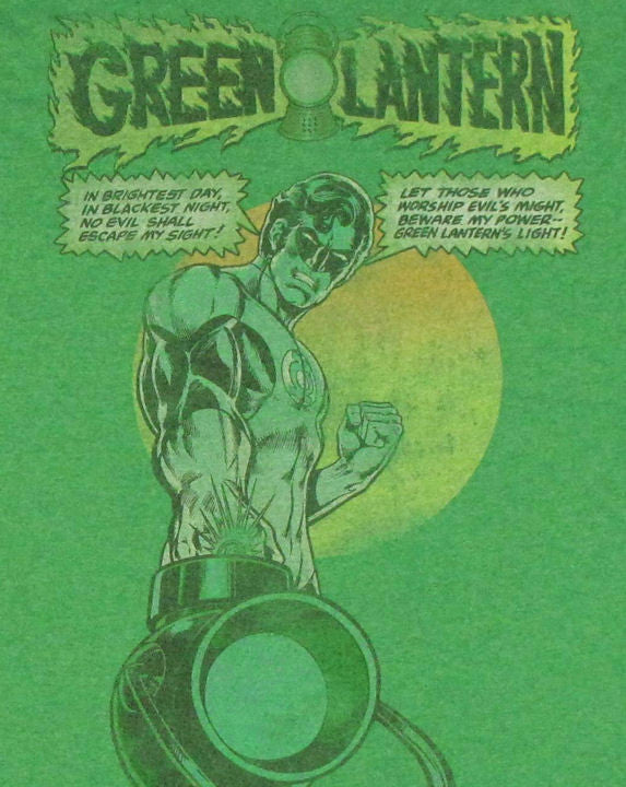 Green Lantern Slogan T Shirt Sheer