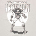 Iron Man Grayscale T Shirt Sheer