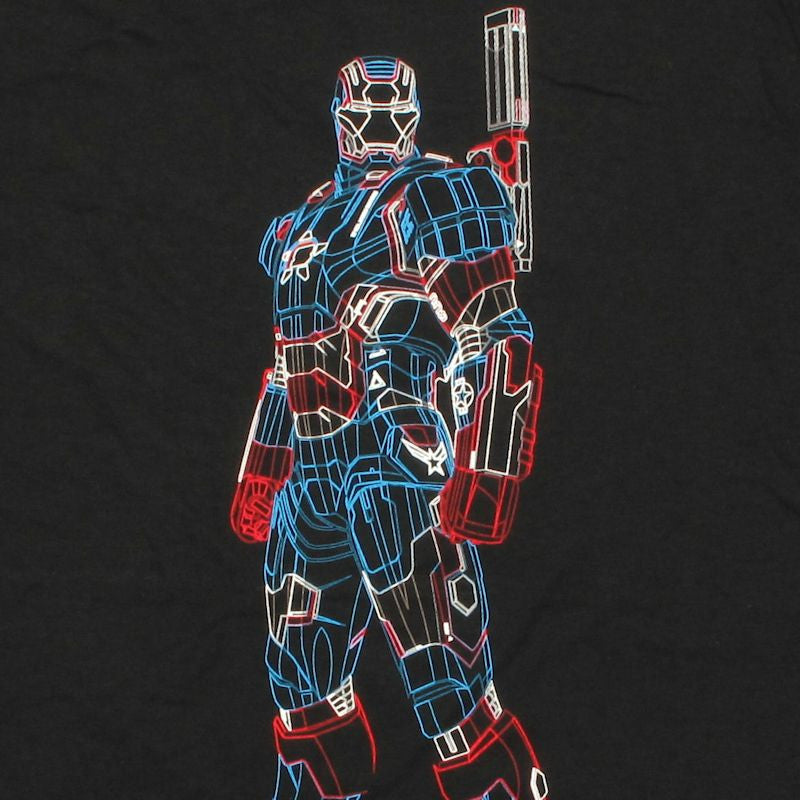 Iron Man Patriot Wire Frame T Shirt Sheer