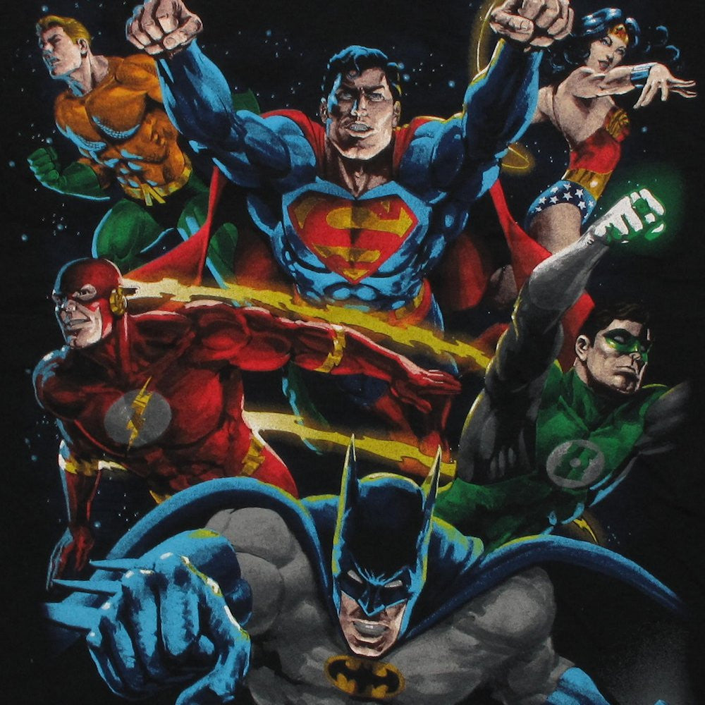 Justice League 6 Heroes T Shirt