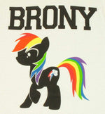 My Little Pony Brony Profile T Shirt Sheer