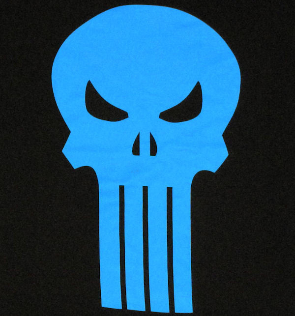 Punisher Blue Skull T Shirt