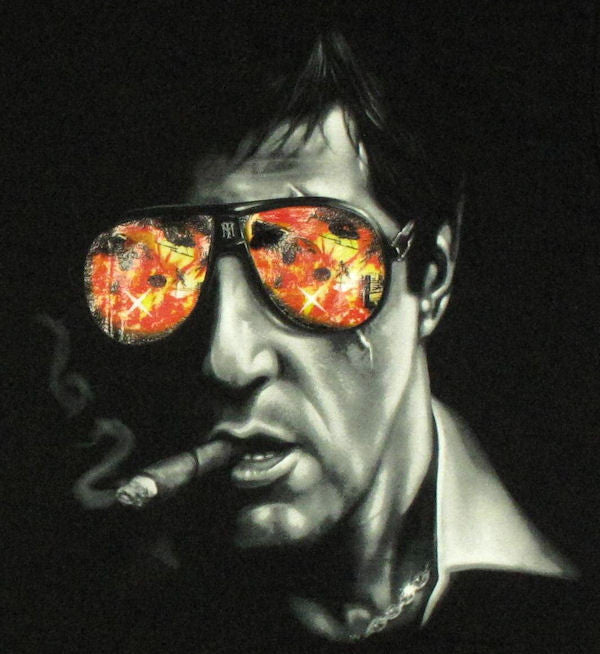 Scarface Fiery Shades T Shirt