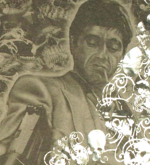 Scarface Foil Skull T Shirt Photo Sheer