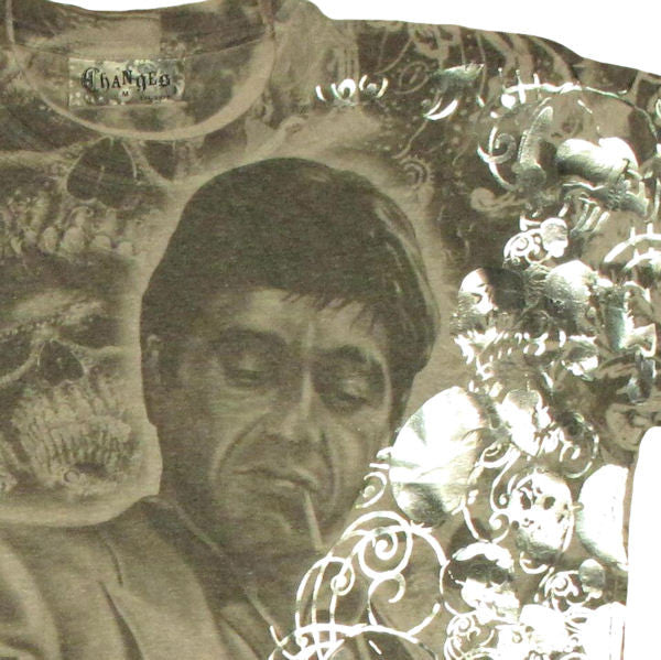 Scarface Foil Skull T Shirt Photo Sheer
