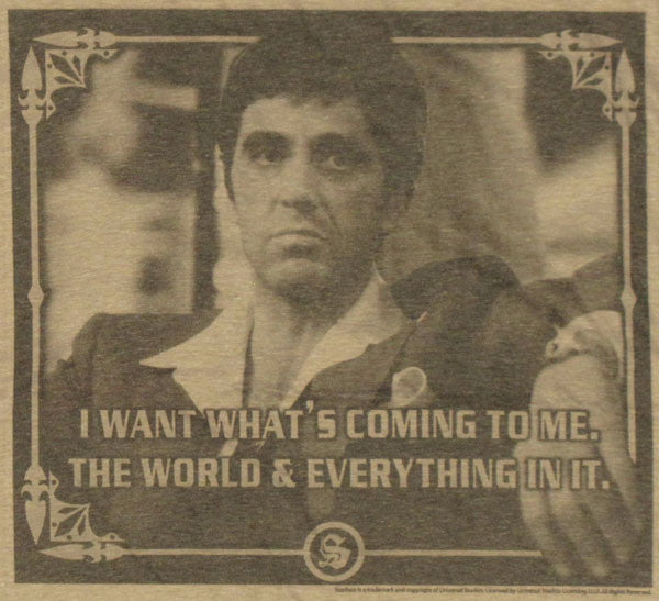 Scarface Want T Shirt Sheer