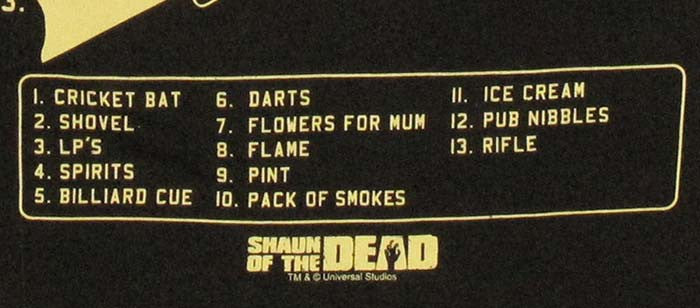 Shaun of the Dead Survival Kit T-Shirt