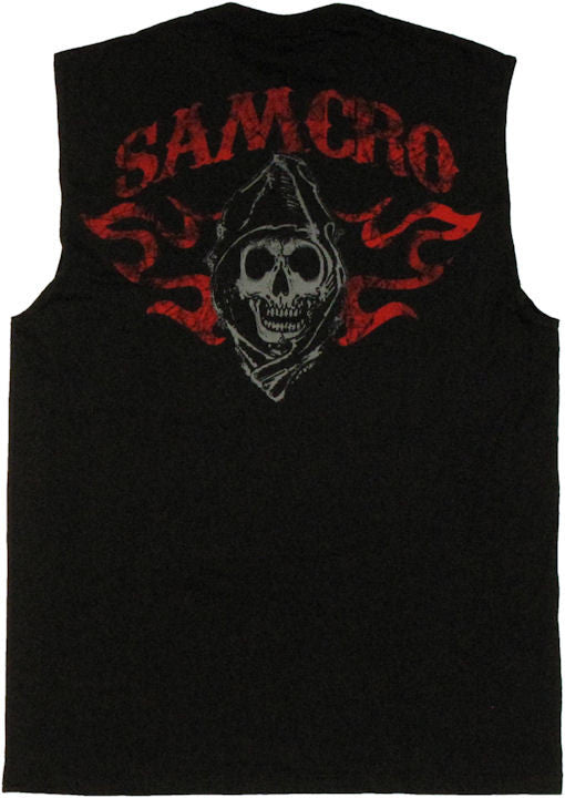 Sons of Anarchy Red SOA Muscle T Shirt