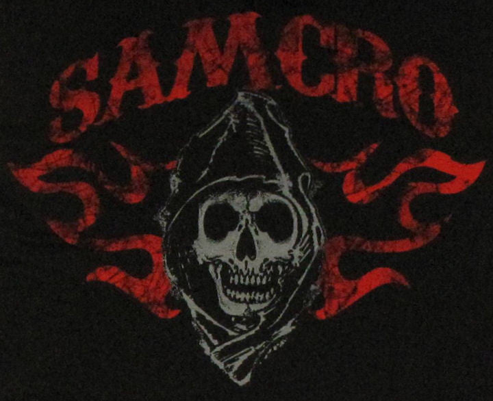 Sons of Anarchy Red SOA Muscle T Shirt