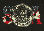 Sons of Anarchy Reaper Flag Long Sleeve T Shirt