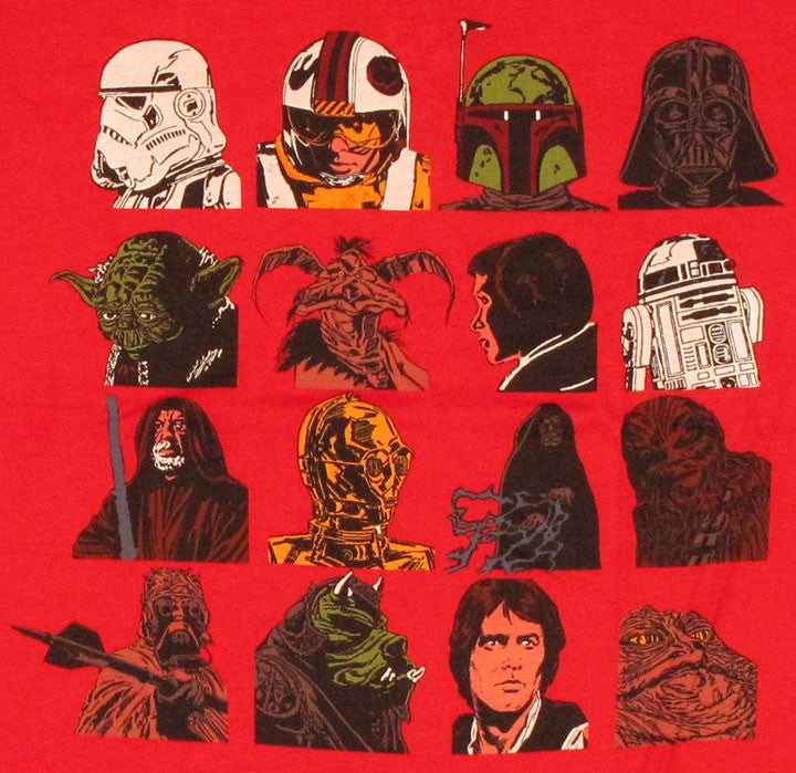 Star Wars Heads T Shirt Sheer