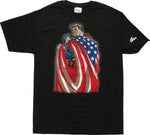 Superman American Flag Cape T-Shirt