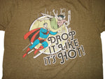 Superman Drop Hot T Shirt Sheer