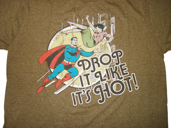 Superman Drop Hot T Shirt Sheer