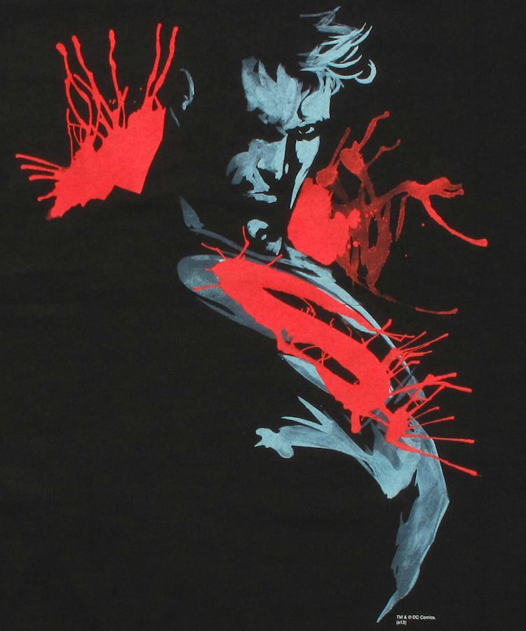 Superman Man of Steel Painting T Shirt