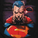 Superman Heat Vision Jim Lee T Shirt Sheer