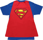 Superman Suit Belt Caped T-Shirt