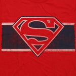 Superman Team Red White Blue T Shirt Sheer