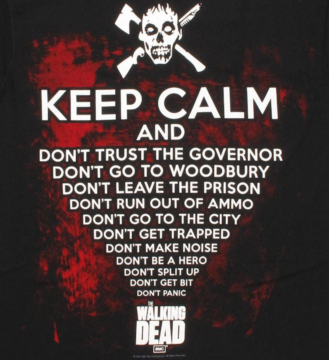 Walking Dead Keep Calm T Shirt