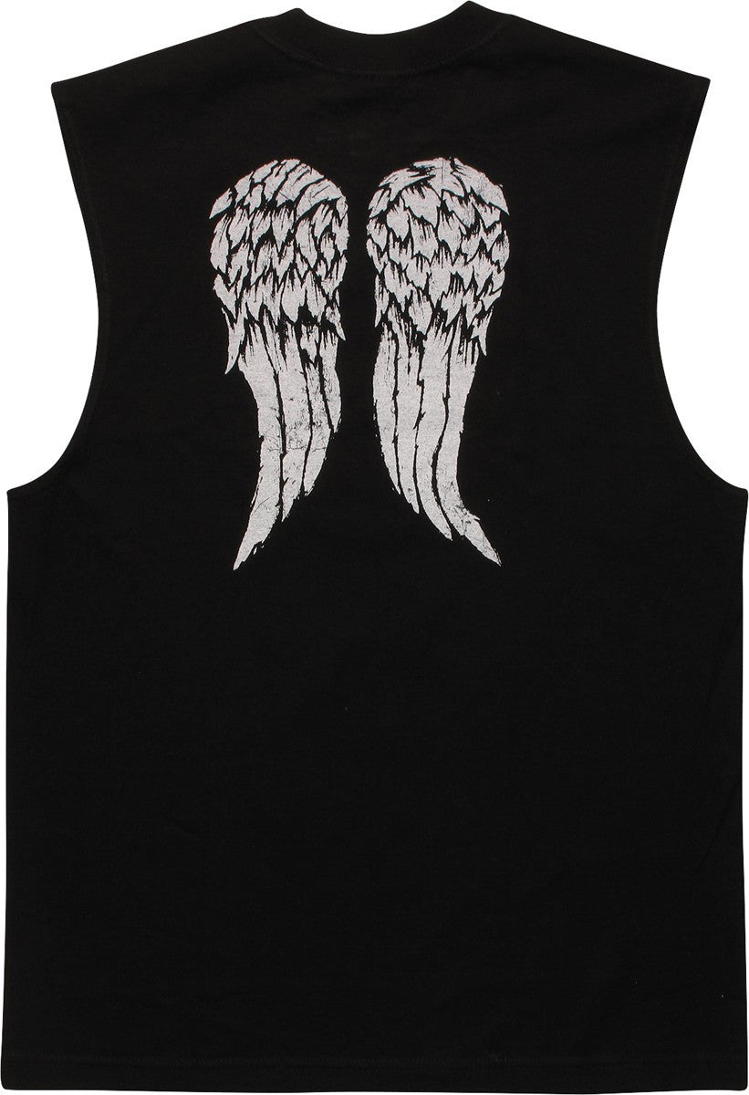 Walking Dead Sorry Brother Wings Muscle T-Shirt