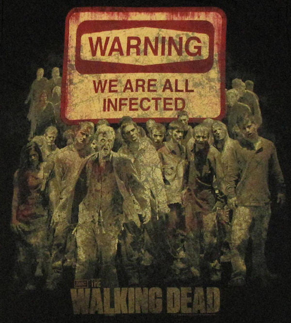 Walking Dead Warning Sign T Shirt