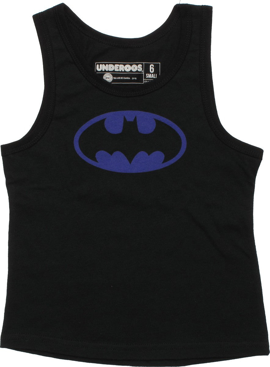Batman Purple Logo Youth Tank Pajama Set