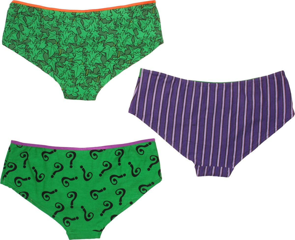Batman Arkham Villains 3 Pack Panty Set