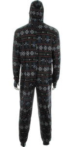Doctor Who Snow Flakes Hooded Union Suit