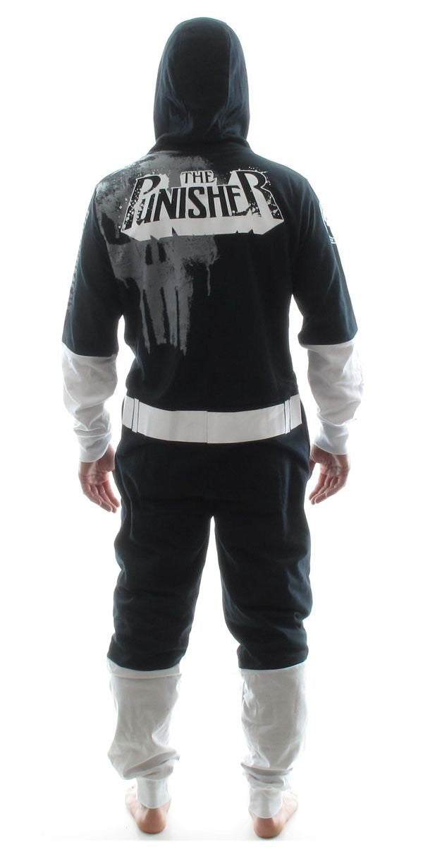 Punisher Costume Hooded Union Suit