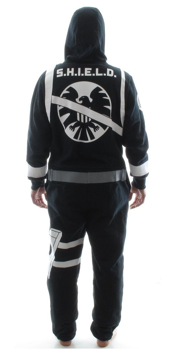 SHIELD Agent Costume Hooded Union Suit