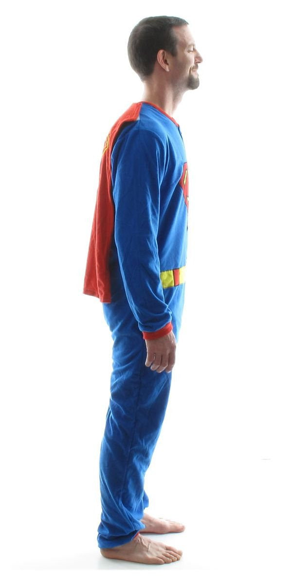 Superman Costume Cape Union Suit