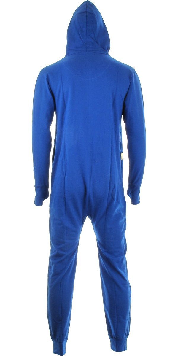 Superman Foiled Logo Hooded Costume Union Suit