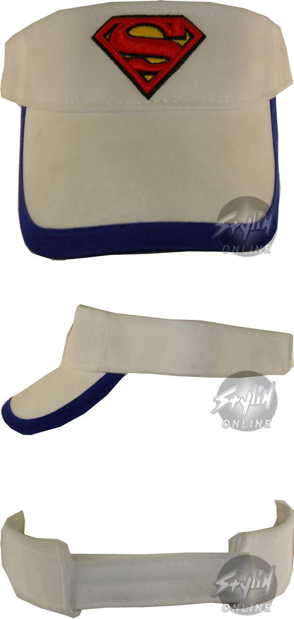 Superman Blue Rim Youth Visor