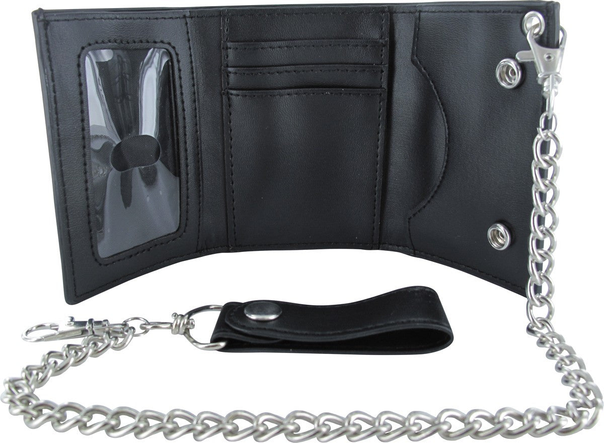 Deathstroke Embossed Chain Trifold Wallet