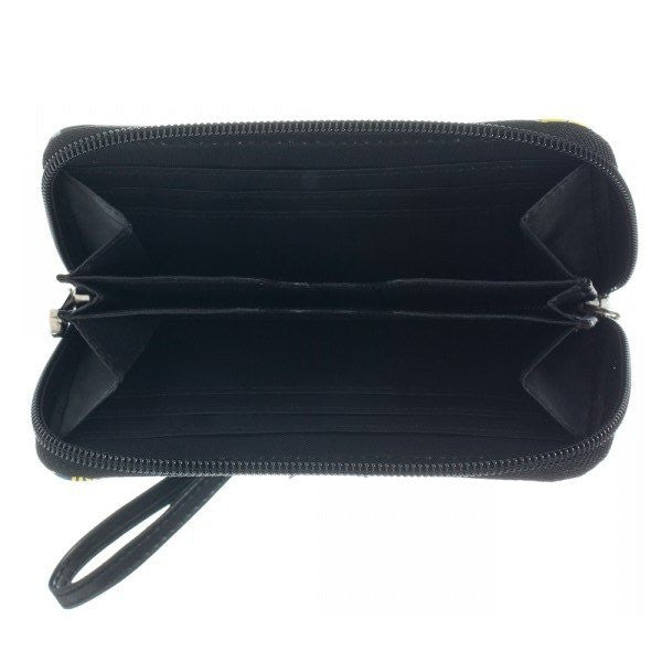 Spiderman Studded Wristlet Clutch Wallet