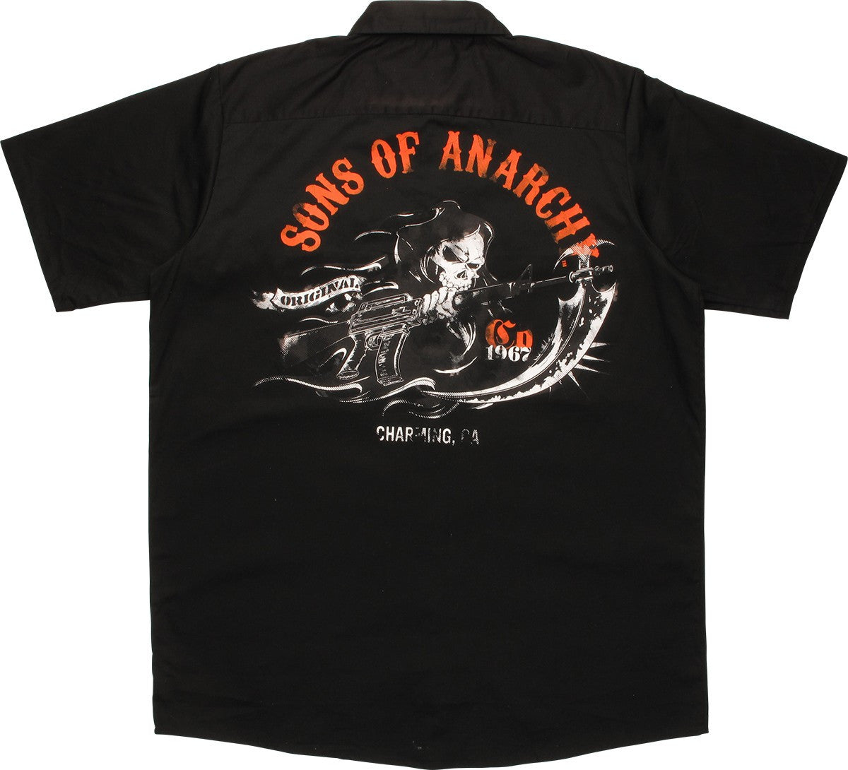 Sons Of Anarchy SOA Patch Work Shirt