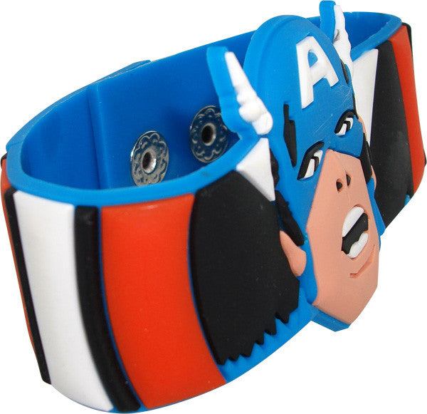 Captain America Head Rubber Wristband