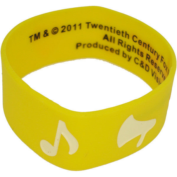 Glee Symbols Rubber Wristband