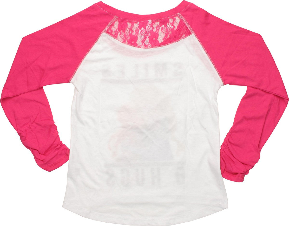 Frozen Smiles Hugs Raglan Youth T-Shirt